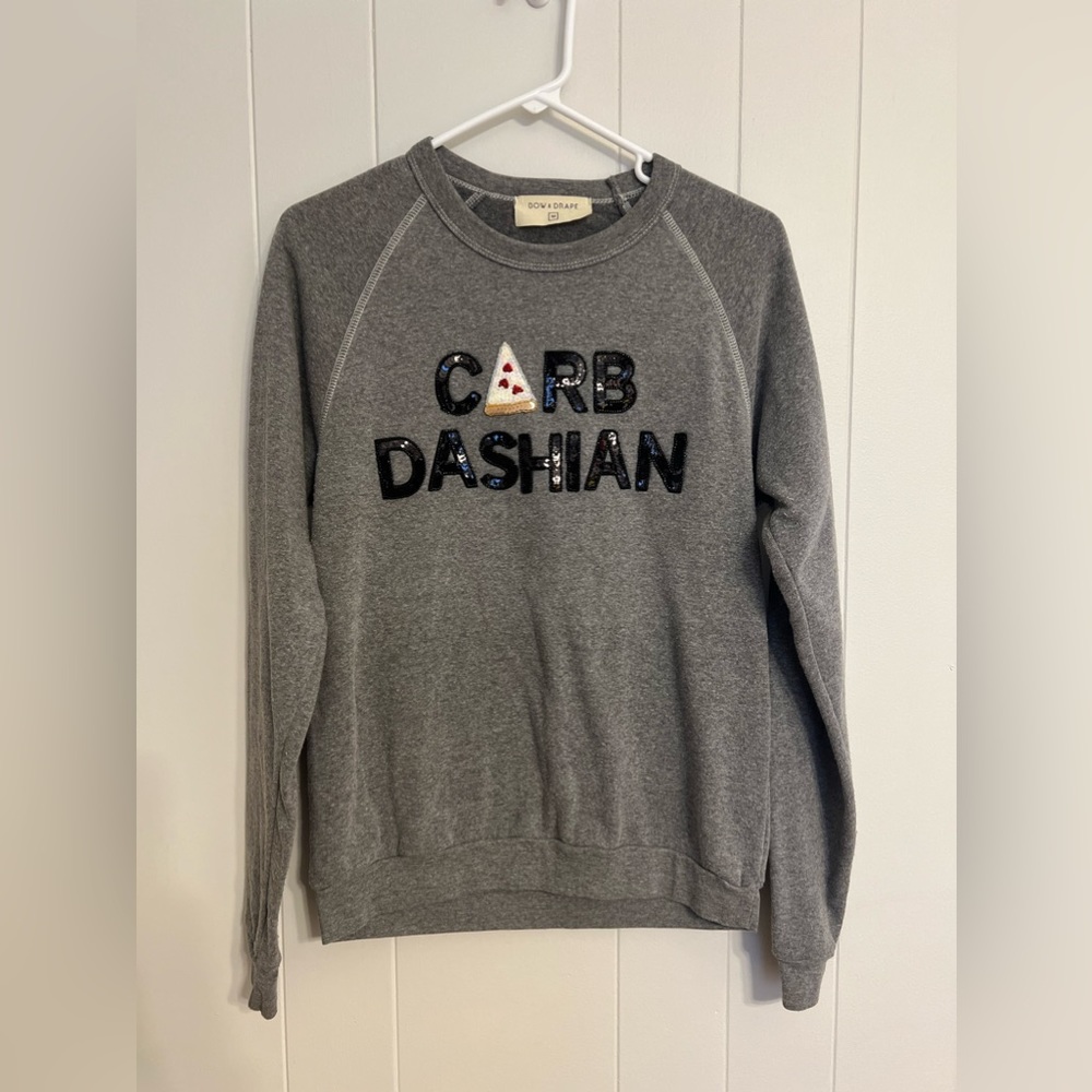 Bow & Drape Sweatshirt Sz M‎